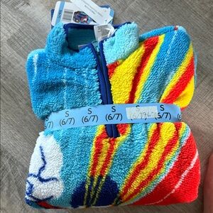 Colorful Kids Sherpa Quarter Zip Jacket